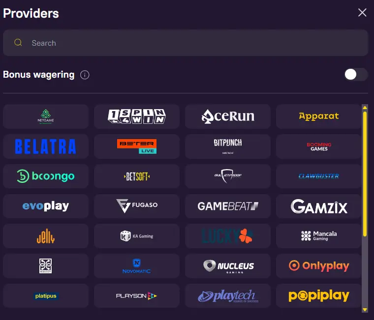 Software Providers